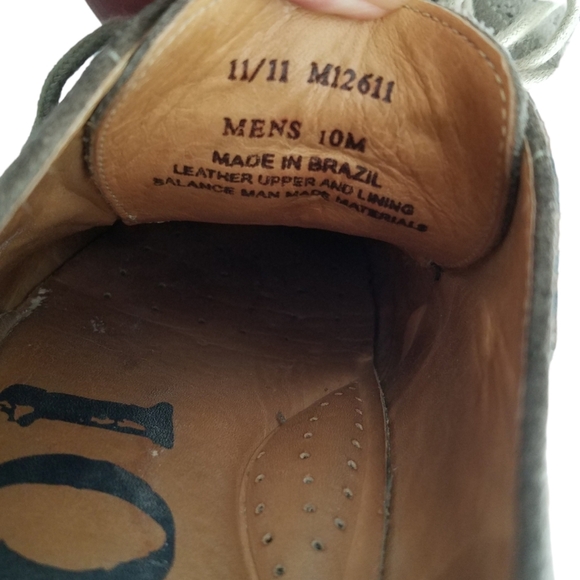 Nordstrom 1901 Wing Tip Leather Shoes Oxford Gray Size 10M main image 6